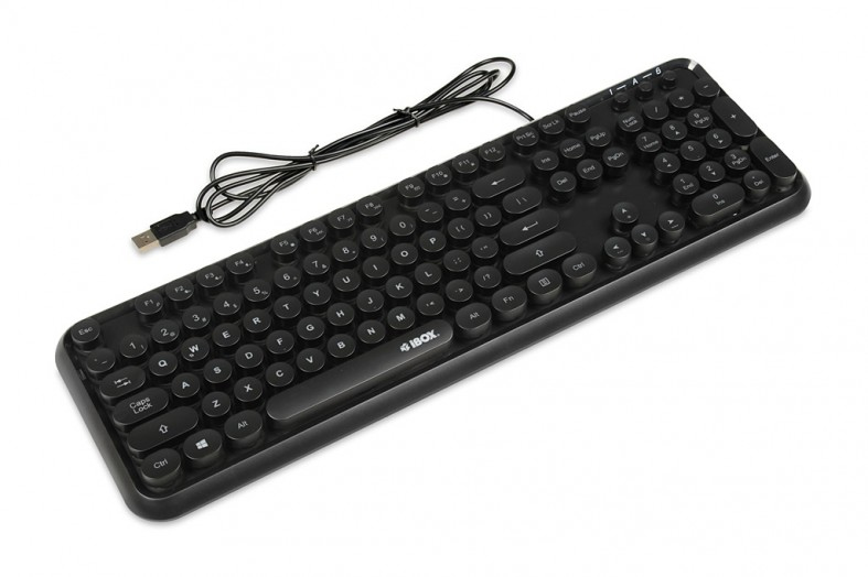 iBox PULSAR keyboard USB QWERTY Black
