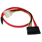 Cables Direct 88RB-416 SATA cable 0.5 m SATA 7-pin SATA 7-pin + Molex (4-pin) Red