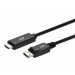 Monoprice 44345 video cable adapter 118.1" (3 m) DisplayPort HDMI Black