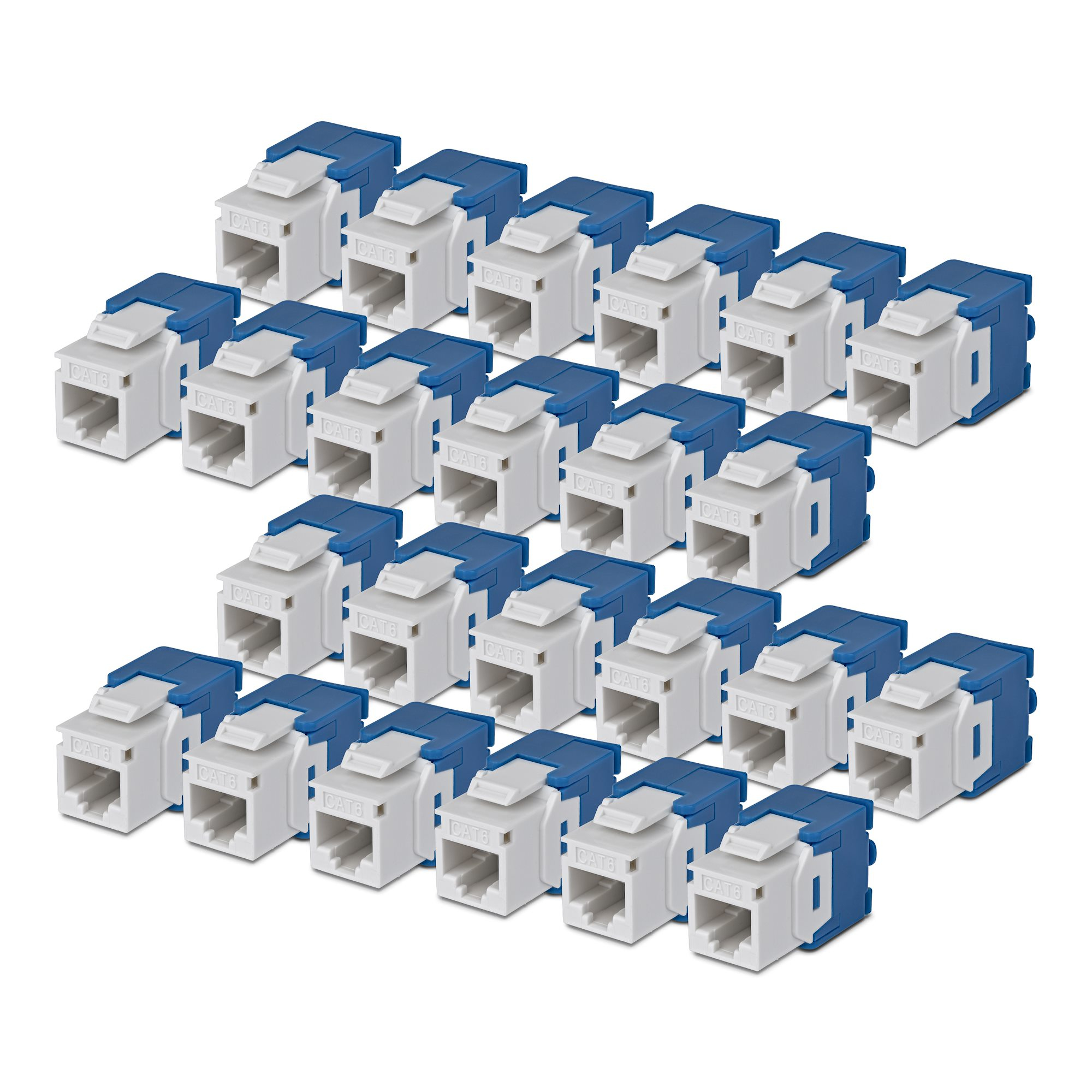 StarTech.com Cat6 Keystone Jack. 24-Pack RJ45 Ethernet Keystone Jacks.
