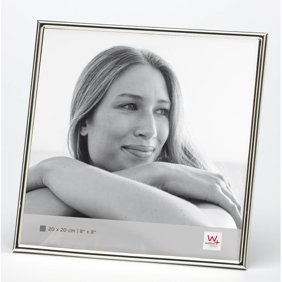 Image of walther design WD220S - Silver - Single picture frame - 20 x 20 cm...