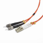 Gembird LC/ST OM2 5m InfiniBand en Glasvezelkabel Zwart, Grijs, Oranje, Wit