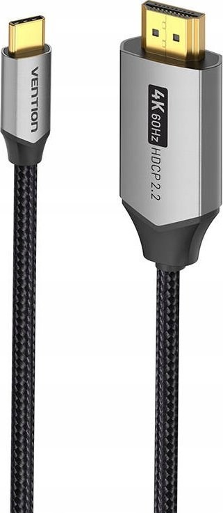 VN1 Vention USB-C to HDMI cable 4K@60Hz braided 2m GREY