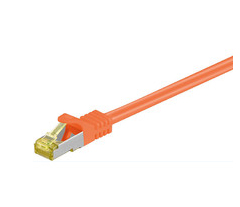 Image of Microconnect 0.25m Cat7 S/FTP networking cable Orange S/FTP (S-STP)