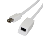 Videk Mini DisplayPort Plug to Mini DisplayPort Socket Cable 2Mtr