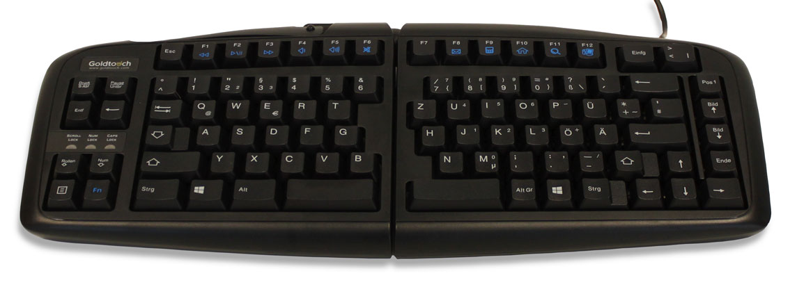 Image of Goldtouch Whilst Stocks Last - Goldtouch Keyboard German layout Black.