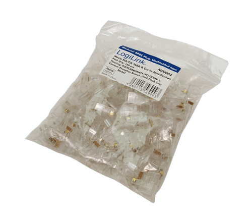 Image of LogiLink MP0002 wire connector RJ-45 Transparent
