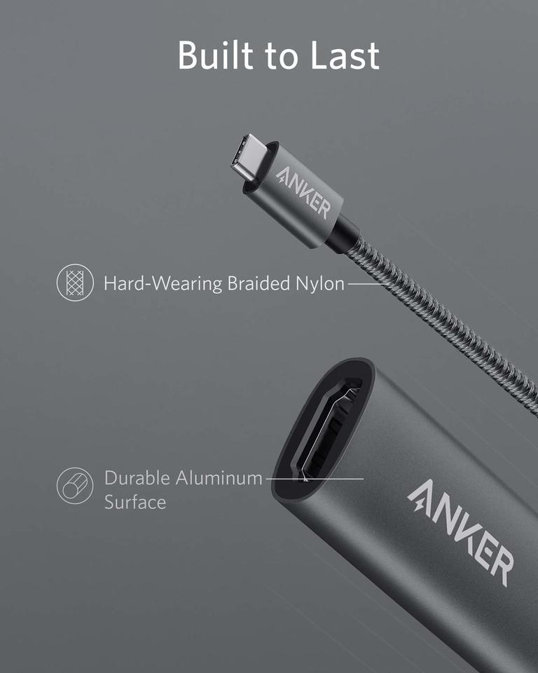 Anker A83120A1 USB graphics adapter Black, Grey