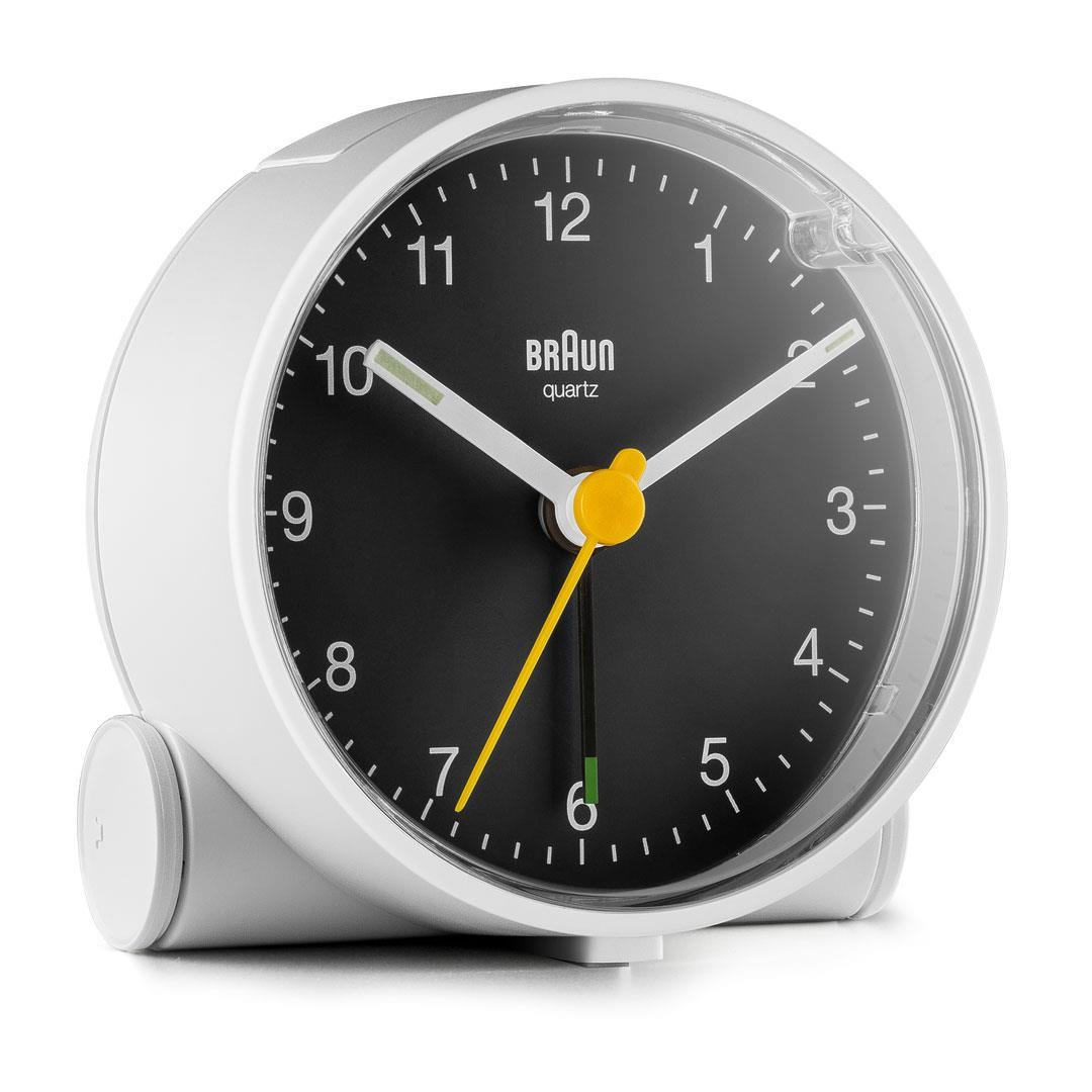 Image of Braun BC01WB - Quartz alarm clock - Round - Black - White - 12h -...