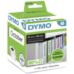 Dymo 99019/S0722480 DirectLabel-etikettes Folder, 110 pages 190mm x 59mm for Dymo 400 Duo/60mm
