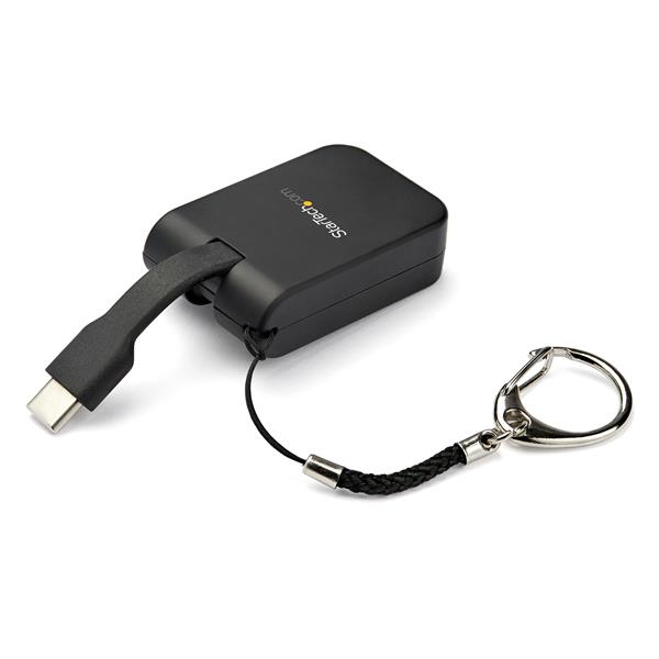 StarTech.com Compact USB C to DisplayPort 1.4 Adapter - 8K 60Hz/4K USB-C to DP Video Converter w/ Keychain Ring - USB Type-C DP Alt Mode (HBR3 HDR DSC) to DP Monitor Dongle - TB3 Compatible