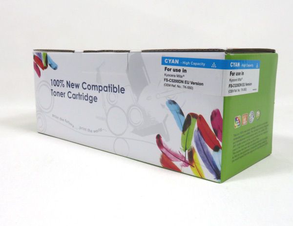 Image of DATA DIRECT Kyocera TK550 FSC5200DN Toner Cyan Compatible TK-550C