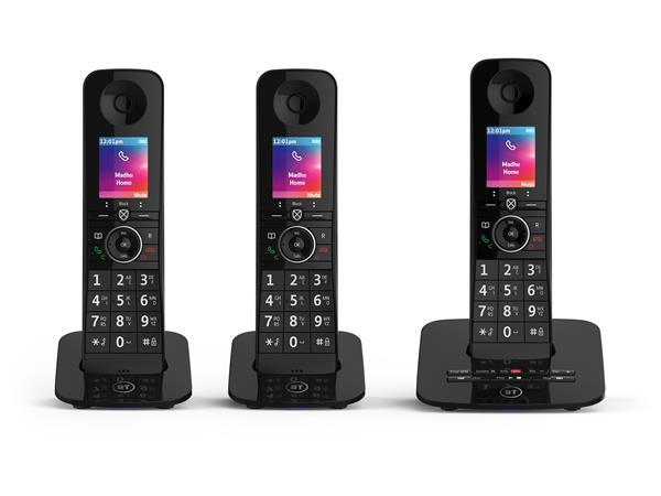 Image of British Telecom D93XWS00 DECT telephone Caller ID Black