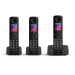 British Telecom D93XWS00 DECT telephone Caller ID Black