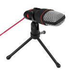 Varr Gaming Microphone with Tripod Stand, 3.5mm jack connetion, Black, Cable 1.8m