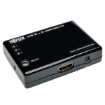 Tripp Lite 3-Port HDMI Mini Switch for Video and Audio, 4K x 2K UHD @ 24/30 Hz (HDMI F/3xF) with Remote Control