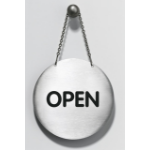 Durable Omdraaipicto Open/Closed Zilver