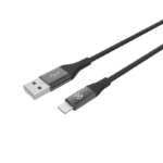 Celly USBLIGHTCOLORBK lightning cable 1 m Black