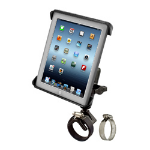 RAM Mounts Tab-Tite Mount with Strap Hose Clamp Base for iPad Gen 1-4 + More