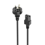 ALOGIC 2m AUS 3 Pin Plug to IEC C13 Power Cable _ In PPE Bag