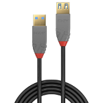 Lindy 36760 USB-kabel USB 3.2 Gen 1 (3.1 Gen 1) 0,5 m USB A Zwart