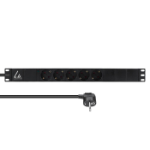 Lanview LVR-3MSCH-LIC-SCH5 power distribution unit (PDU) 5 AC outlet(s) 1U Black