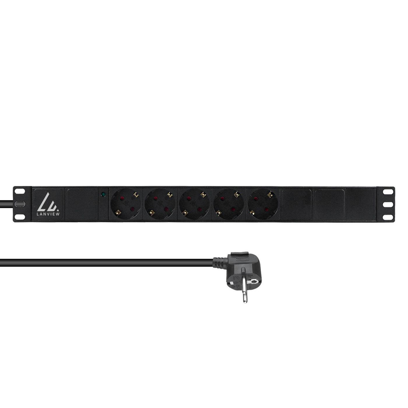 Lanview Black Lvr-3Msch-Lic-Sch5 Power Distribution Unit (Pdu) 5 Ac Outlet(S