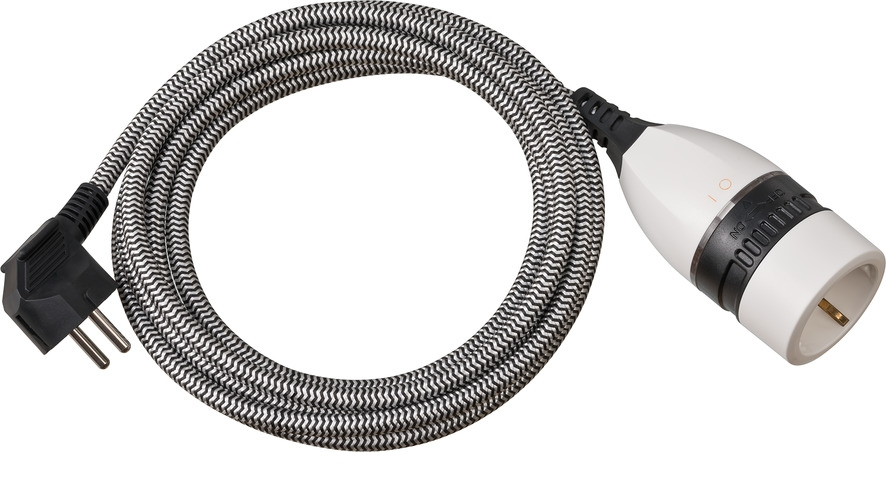 1161830 power extension 3 m 1 AC outlet(s) Indoor Black,