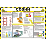 Safety First Aid Gro COSHH (Control of Substances Hazardous to Health) Poster A2 Laminated