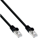 InLine Patch Cable SF/UTP Cat.5e black 15m