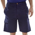 BEESWIFT Cargo Pocket Shorts Navy Blue 38