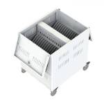 Loxit 7465 portable device management cart/cabinet White