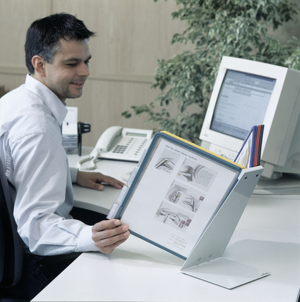 Durable VARIO document display carousel Desk Portrait A4