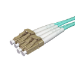 Cablenet 4m OM3 50/125 LC-LC Duplex Aqua LSOH Fibre Patch Lead