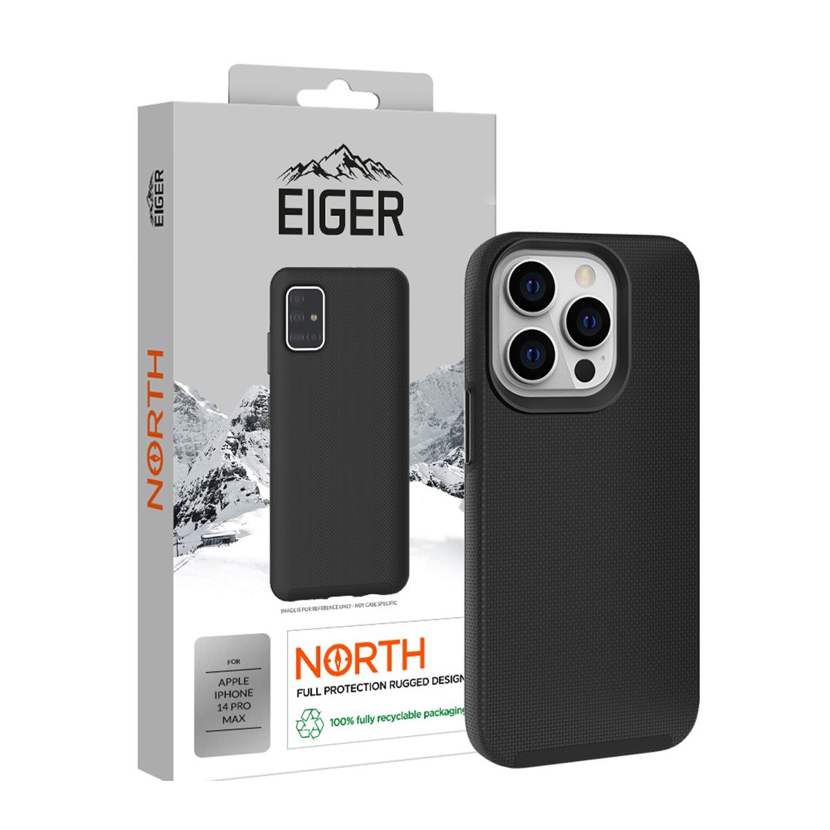 EIGER EGCA00391 mobile phone case 17 cm (6.7") Cover Black