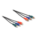 DeLOCK RCA RGB Extension Cable 3 x male to 3 x female 1 m