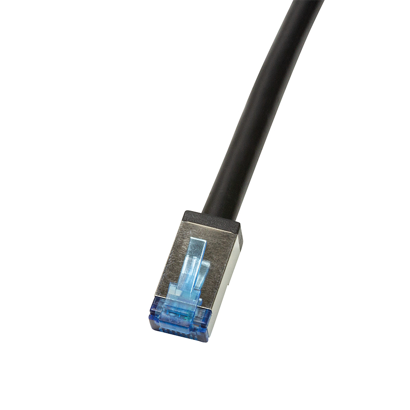 Photos - Cable (video, audio, USB) LogiLink CQ7123S networking cable Black 30 m Cat6a S/FTP  (S-STP)