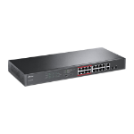 TP-Link TL-SL1218MP netwerk-switch Unmanaged Fast Ethernet (10/100) Power over Ethernet (PoE) Zwart