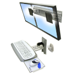 Ergotron Neo-Flex Dual Monitor Wall Mount 61 cm (24") Zilver Muur