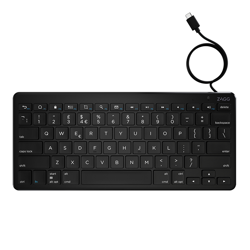 Image of ZAGG Universal Keyboard USB C Wired KB UK English