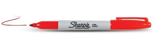 Sharpie Fine Point permanent marker Red Fine tip