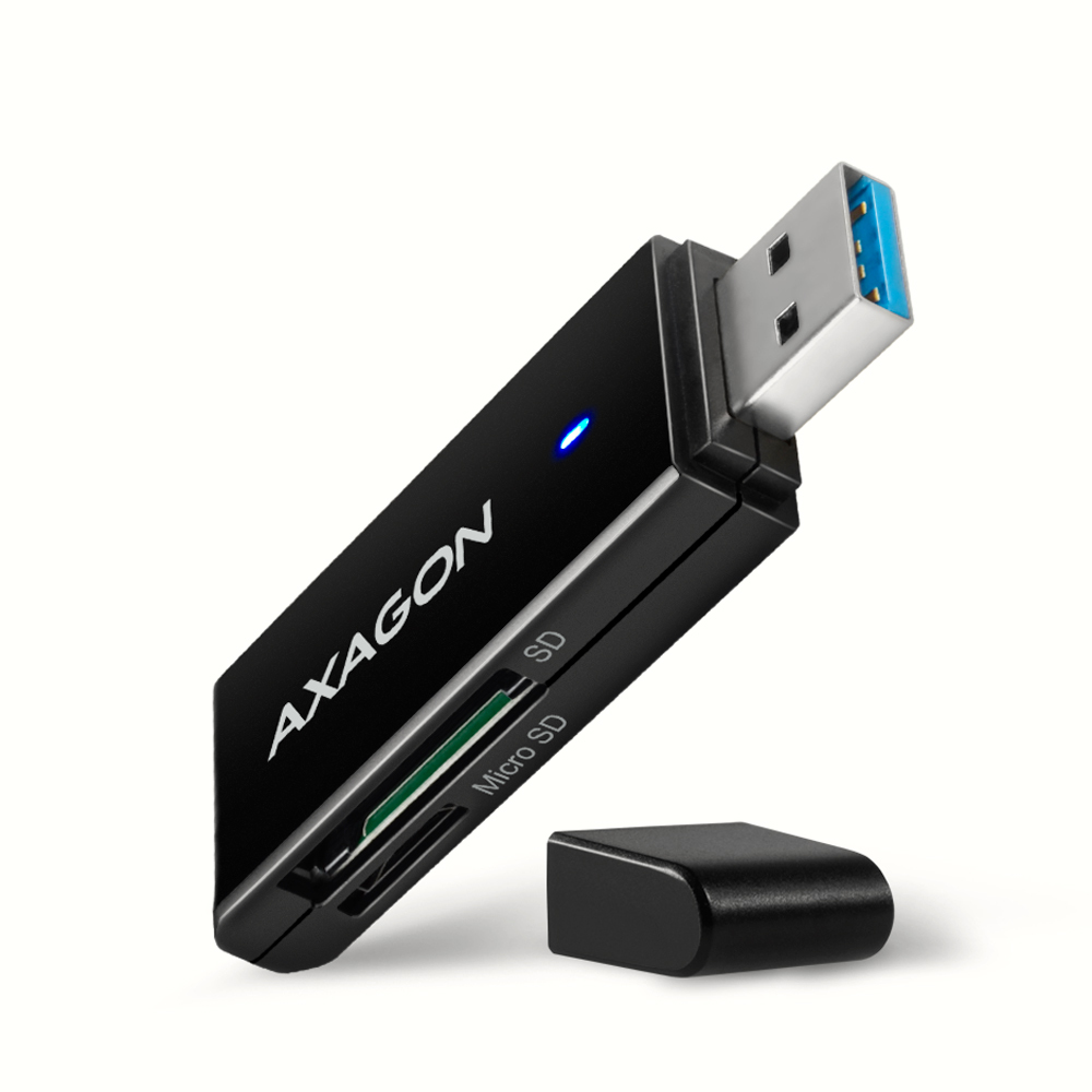 Image of Axagon CRE-S2N card reader USB 3.2 Gen 1 (3.1 Gen 1) Type-A Black