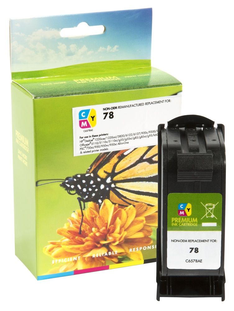 Refilled HP 78A Colour Ink Cartridge