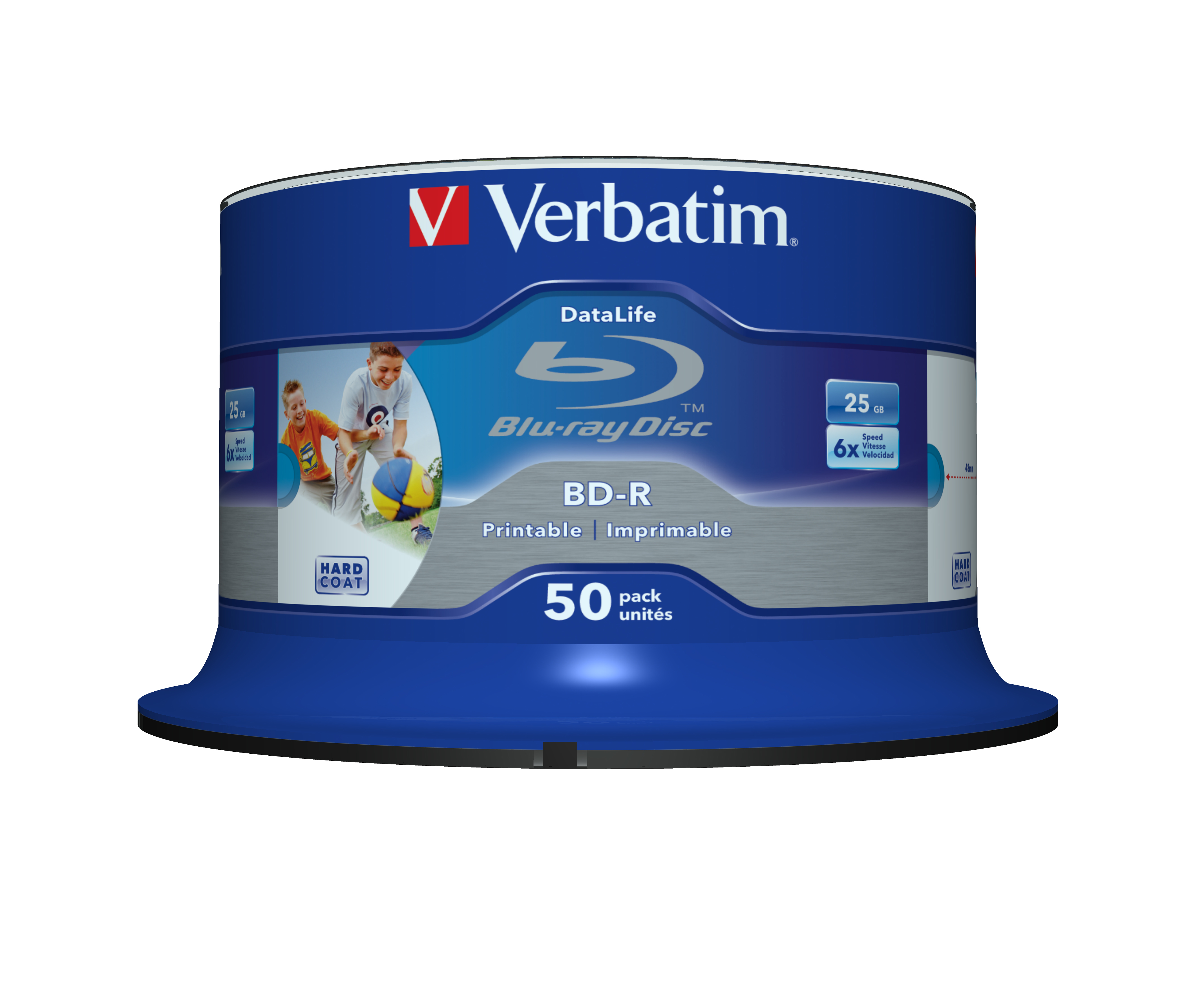 Image of Verbatim 43812 blank Blu-Ray disc BD-R 25 GB 50 pc(s)