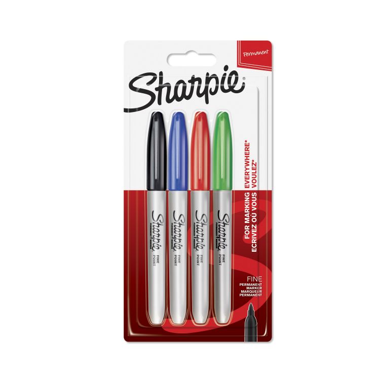 Image of Sharpie Permanent Marker Fine Tip 0.9mm Line Assorted Standard...