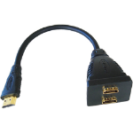 Cablenet 20cm HDMI Male - 2 x HDMI Female Splitter