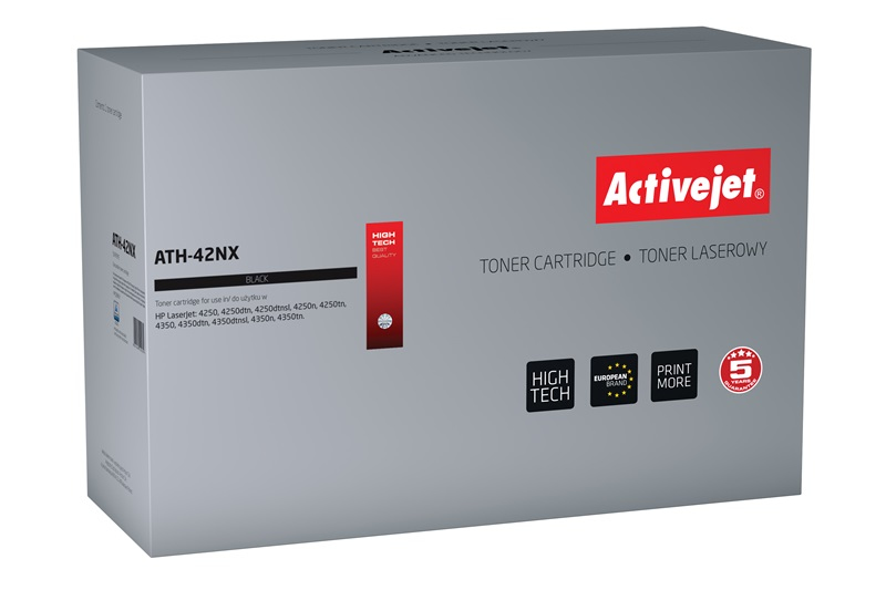 Activejet ATH-42NX toner (replacement for HP 42X Q5942X; Supreme; 20000 pages; black)