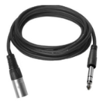 Vivolink PROAUDXLRJACKS1 audio cable 1 m XLR 6.35mm TRS Black