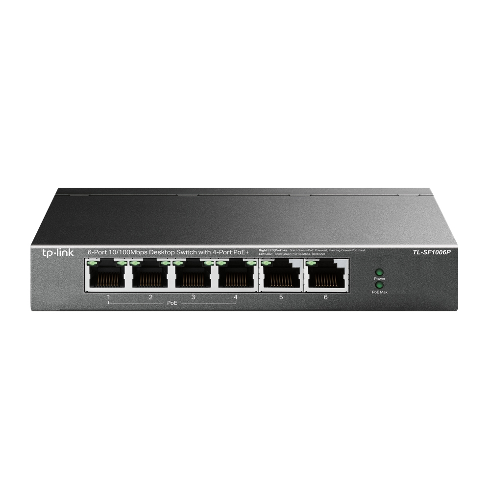 Image of TP-Link TL-SF1006P network switch Unmanaged Fast Ethernet (10/100)...