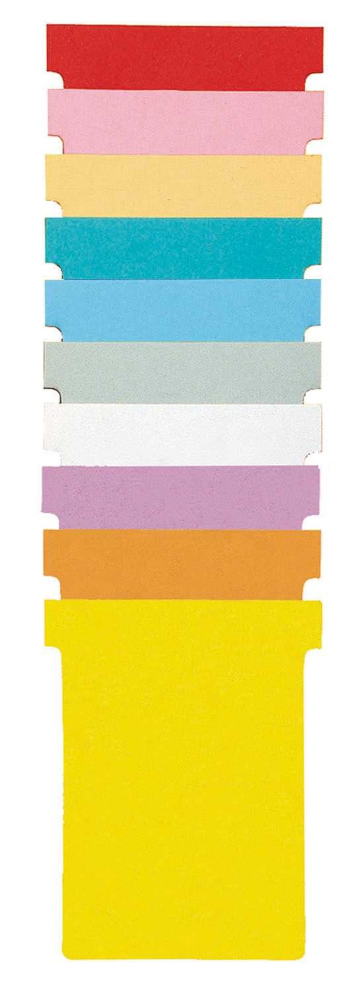 Nobo T-Card Size 4 112 x 180mm Yellow (100 Pack) 2004004